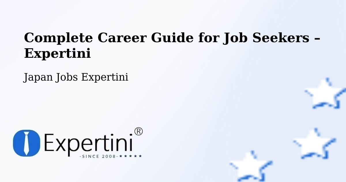 Career Guide for Job Seekers – Sobue - Sobue, Japan Jobs Expertini